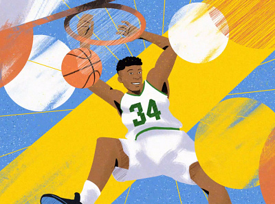 The Little Green Book animation basketball bucks compositing design freelance illustration sport storytelling