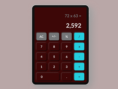 UI Daily Challenge 004 Calculator