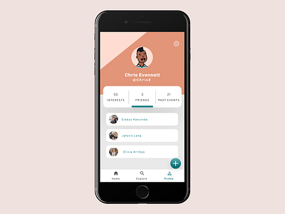 Daily UI Challenge 006 - Profile Screen app design profile page ui