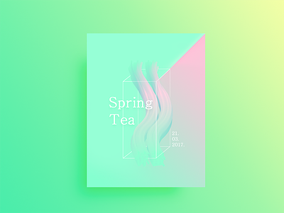 The Spring Tea color spring type typography