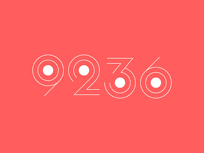 9236LOGO brand font logo number