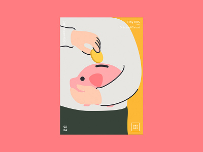 China New Year 2019 color design illustrator pig