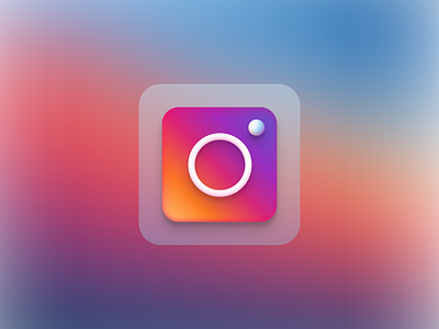 Instagram Icon big sur figma glossy graphic design icons logo macos minimal