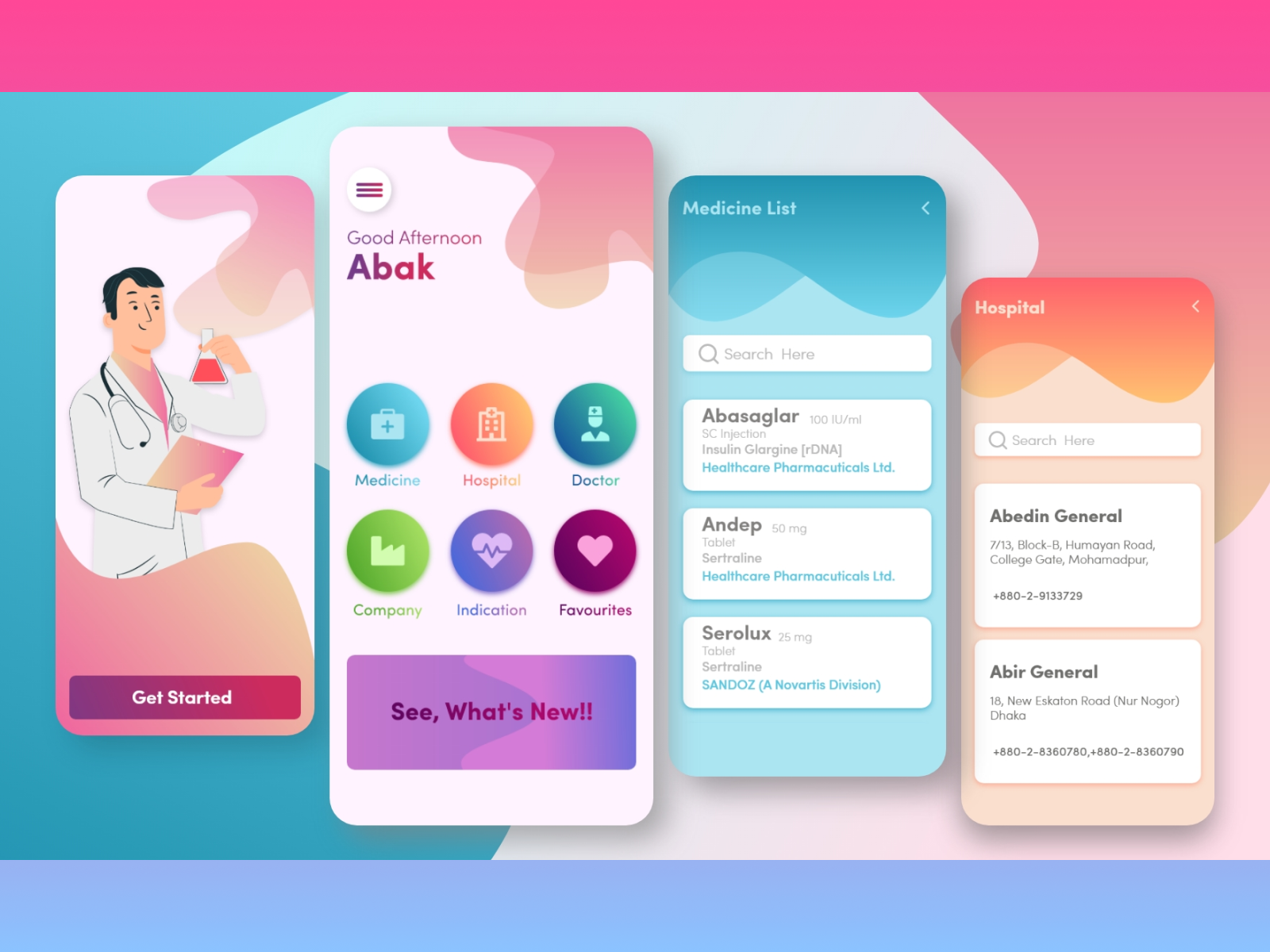 Medicine App Design by Fahim Abak on Dribbble