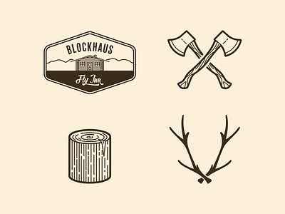 Blockhaus Logo and Icons icon logo