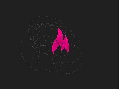 Flame Magenta flame guides logo magenta
