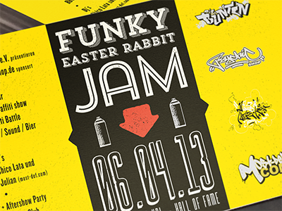 funky easter rabbit jam – Flyer