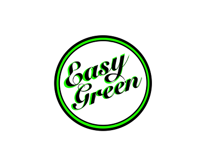 Easy green design logo