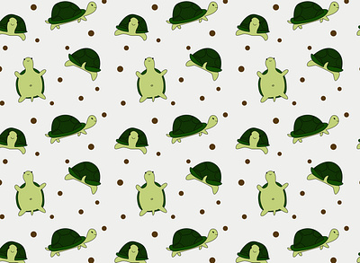 Turtles design illustrator pattern