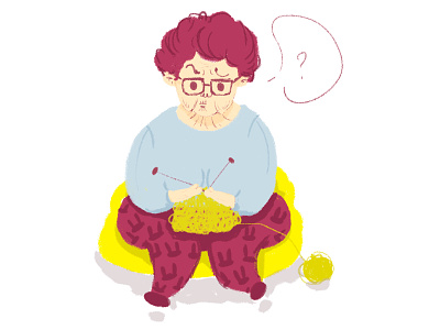My granny character design grandma illustration
