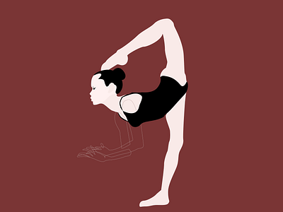 Gymnast branding character design design gymnast gymnastic illustration illustrator vector