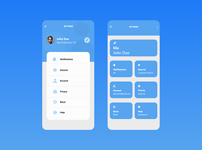 Setting DailyUI - 007 app design mobile ui