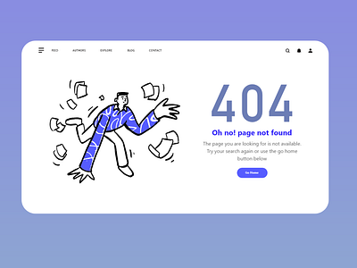 404 page DailyUI - 008