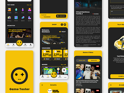 Redesign mobile apps gametester.gg app illustration mobileapp redesign ui