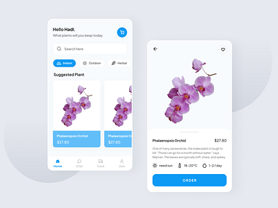 FLORIST Mobile app design