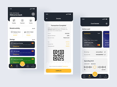 Banking Apps - Mobile Apps app app design apps bank banking card concept design digital bank finance illustration m banking mobile mobile app money savings transfer ui uiux ux