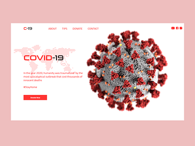 Covid-19 Donation Page UI design inspiration ui ui design uidesign uiinspiration uiux uiuxdesign uiuxsupply ux web webdesign