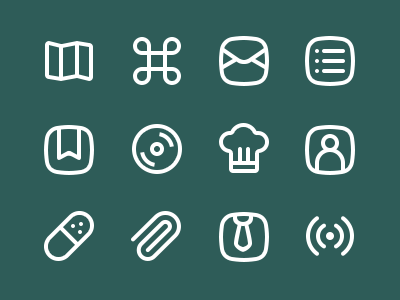 thick line icons -2 flat icon line thick