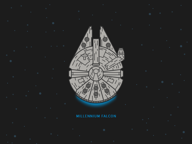 Millennium Falcon by xp on Dribbble