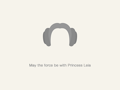 May the force be with princess Leia