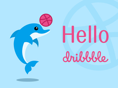 Hello Dribbble！ design flat illustration ui
