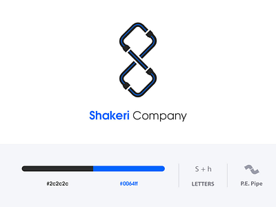 «SHAKERI COMPANY» Logo Design design logo pipe polyethylene portfolio