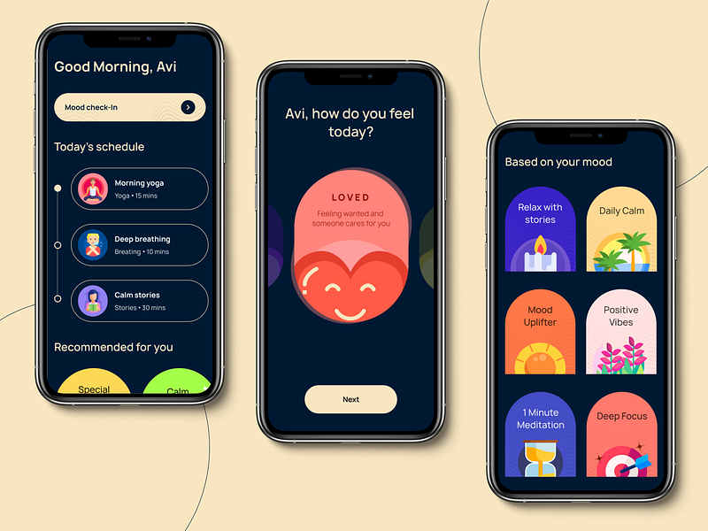 Mental Health Mobile Application By Avi On Dribbble 1719