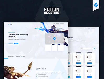 Potion Boosting / (UI/UX concept)