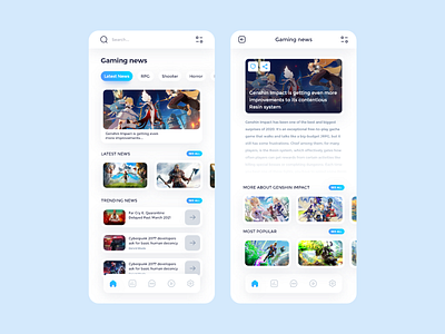 Game news app