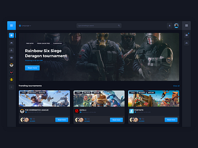 Tornder | Competitive gaming platform | UI/UX competitive dashboard esports game gaming gaming ui tournament uiux website