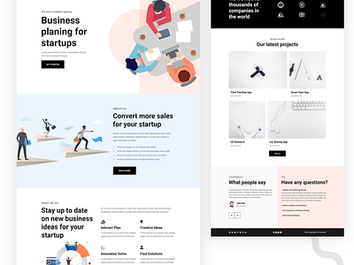 Business planning startups design