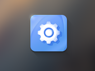 Setting blue icon icons setting