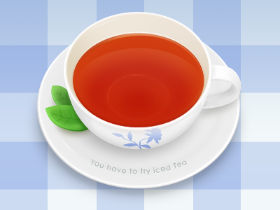 Tea bohea cup leaf tea