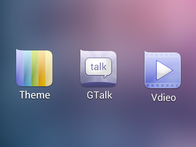 icons gtalk theme video