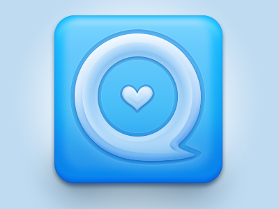 Social icon icon，blue