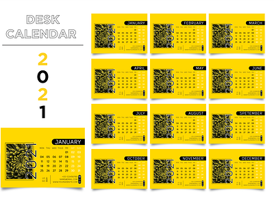 Desk Calendar @2021