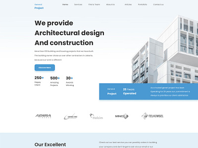 General Project Real Estate uiux web template website