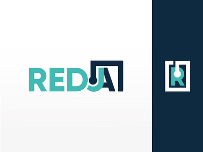 REDJ Artificial Intelligence Logo Design design logo minimal typography vector