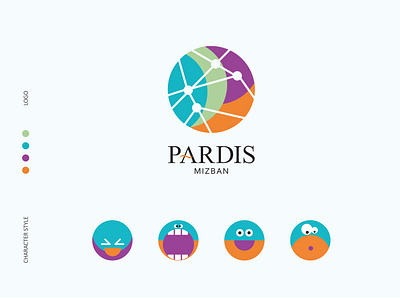 Pardis Logo branding character design design flat graphic design illustration logo minimal vector
