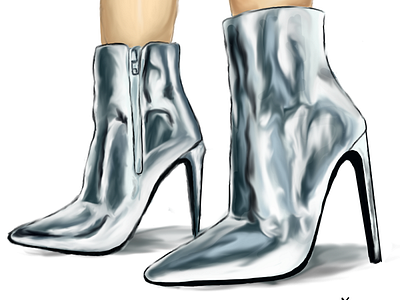 metallic heels digiart digital illustration digital painting digitalart illustration illustration art illustrations