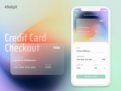 Credit Card Checkout Screen UI dailyuichallenge illustration mobileui ui uidesign uiux