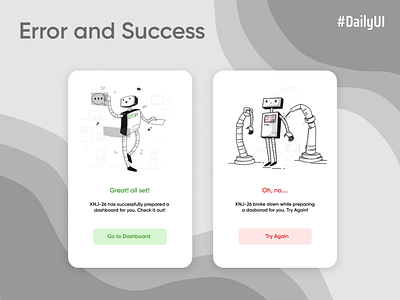 Error and Success Message UI- Flash Message design illustration illustrations ui uiux