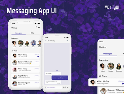 Messaging App UI dailyui dailyuichallenge design ui uiux