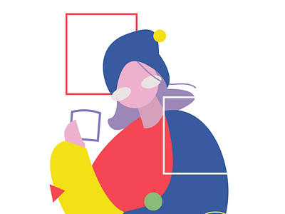 Coffee break app art design flat illustration illustrator minimal ux vector