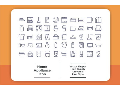 Home Appliance Icons Set blender coffee electric equipment food home household icon iron kitchen machine microwave oven refrigerator set stove symbol technology toaster vector