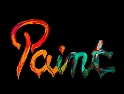 Painting lettering amateur beginner calligraphy colors design lettering paint painting photoshop vector