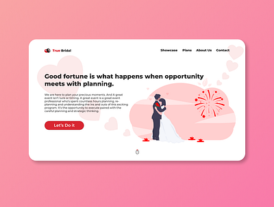 True Bridal - Concept couple couple rings engagement engagement ring event management events figma heart illustration love magic mindful planning red rings uxui wedding xd design