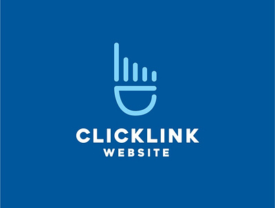 ClickLink Logo app design icon logo minimal vector
