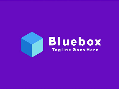 BlueBox Logo app design graphic icon logo tech technology vector web website