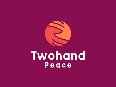 Twohand Logo app company creative design graphic hand icon logo two vector